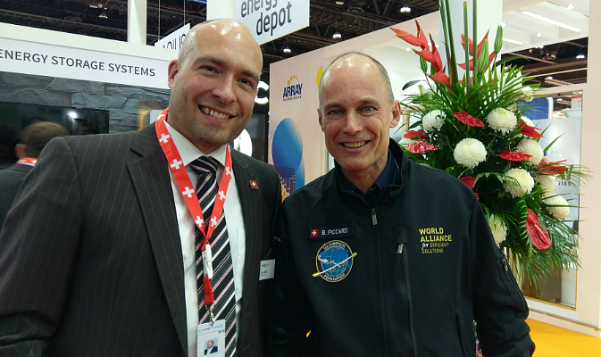 Lars Willi (Weconnex), Bertrand Piccard (Solar Impulse)